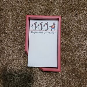 Hallmark decorated memo sheets with holder